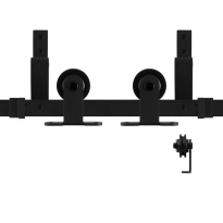 GPF0560.61 Dubbel schuifdeursysteem Osa zwart 300 cm (2x150 cm)